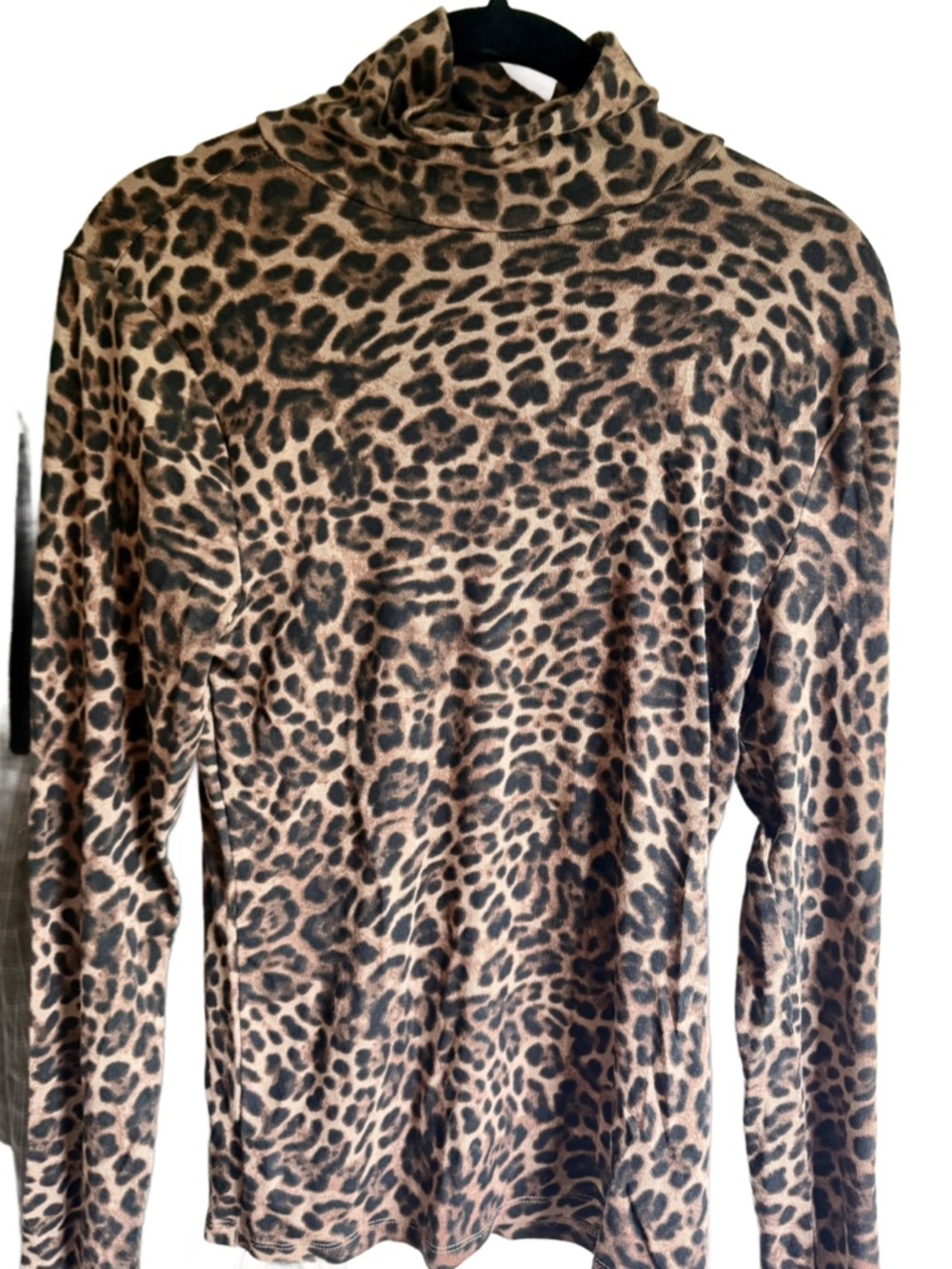 GAP Modern Turtleneck, Leopard Brown